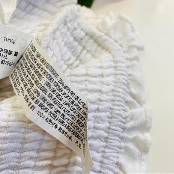 Grey Lab Skirt White Ruffle Mini Women’s
Linen S - Picture 6 of 7